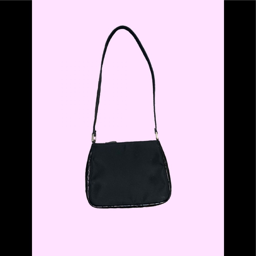 Y2K Shoulder Faux Alligator ZipUp Shoulder Handbag